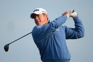 Lee Westwood of England plays a shot on the 16th hole on March 2, 2013 in Palm Beach Gardens, Florida